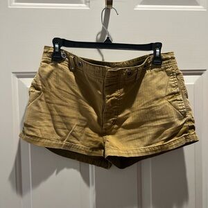 Free People Tan Cargo Shorts